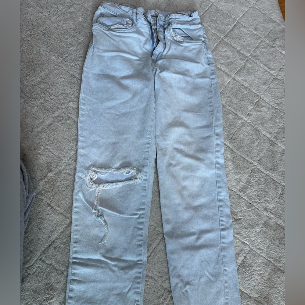 Ripped Cotton on jeans cropped highrise